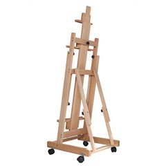 56 to 91″ Adjustable Large Movable Artist Studio Easel Wooden Art Stand H-Frame