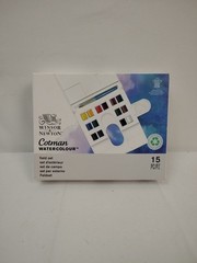 WINSOR & NEWTON- COTMAN WATERCOLOUR- FIELD SET – 15PC . 0390083