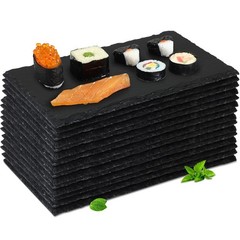 Hoolerry 15 Pcs 10 x 6 Inch Slate Charcuterie Boards Bulk, Mini Slate Cheese …