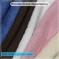 79264 Cotton Washcloths, Size: 12”x12”, Multi 12″x12″ (Pack of 1, 50 Count)
