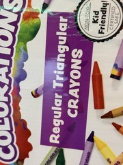 COLORATIONS Regular Triangular Crayons 16 Colors Set of 208 Bulk Non-Toxic Art