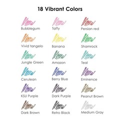 Grabie Glitter Gel Pens, 18 Colors Metallic Glitter Pens Gel Ink Pens for Ad…