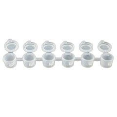 6/8 Strips Mini Paint Box 6Strips Empty Paint Strips with Lids DIY Enthusiasts