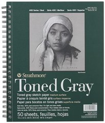 Strathmore 400 Series 9-inch x 12-inch Toned Paper Sketch Pad, Assorted Sizes