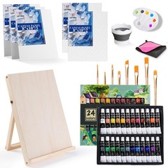 Acrylic Paint Set for & Adults, 41 PCS Paint Kit, Art Painting Supplies Kit w…