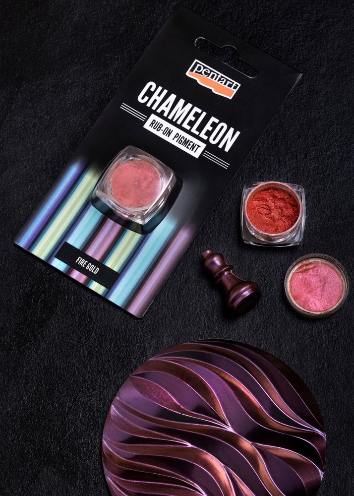 Fire Gold | Chameleon Rub-On Pigment | Pentart