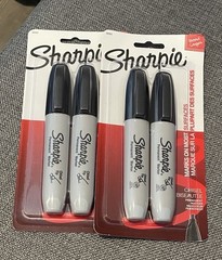 Sharpie permanent markers, Expo dry erase markers, PaperMate Flair, Imagine