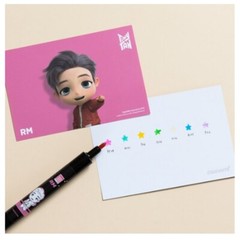 Monami TinyTAN Permanent Marker Set – 7 Colors BTS Licensed K-Pop Official