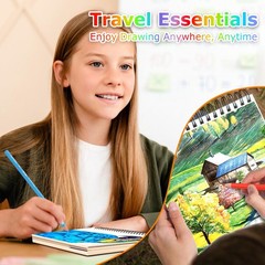 9″ x 12″ Sketch Book, 2-Pack 50 Sheets Spiral x 12″(Pack of 2), white