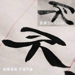 100 PCS Chinese Japanese Calligraphy Practice Sumi Rice Paper Grid 3.54 Inch