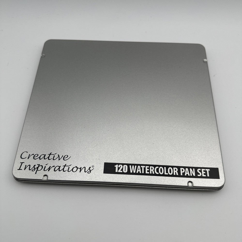 Creative Inspirations 120 Watercolor Pan Set In Metal Tin, New