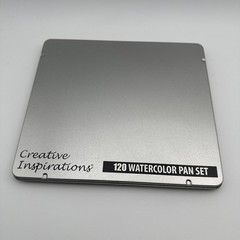 Creative Inspirations 120 Watercolor Pan Set In Metal Tin, New
