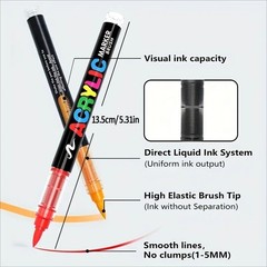 36 Waterproof Permanent Paint Marker Pen Car Tyre Tire Tread Rubber Wood Metal