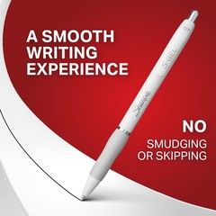 Comfortable Writing with 4 S-Gel Pens – Medium Point 0.7mm, Retractable Style