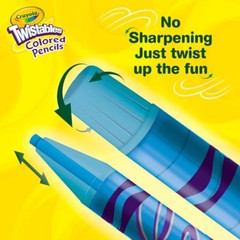 Twistables Colored Pencil Set (50Ct), No Sharpen Colored Pencils for Kids, Kids