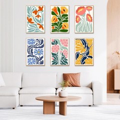 6 Pack Flowers DIY Acrylic Oil Painting Set – Adults/Kids-~