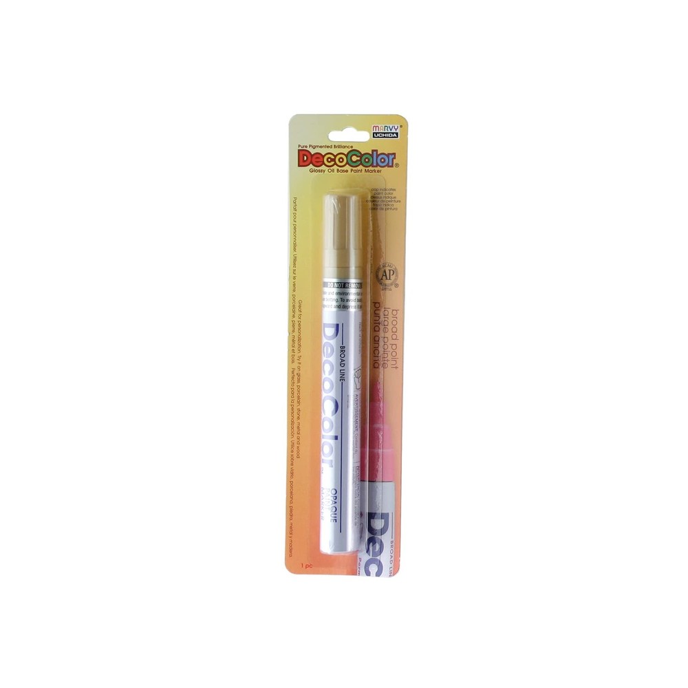 UCHIDA 300-C-GLD Marvy Deco Color Broad Point Paint Marker, Gold, 7.25 x 1.88…