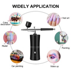 Portable Air Compressor Kit Gun Spray Airbrush Nail Art Paint Tattoo Tool Set