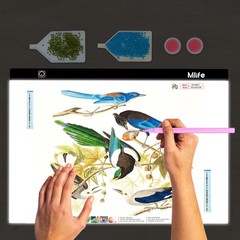 Mlife A2 LED Light Pad for Diamond Art Painting Board with 3 White