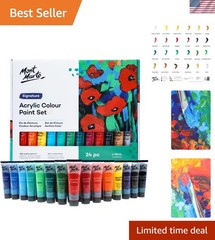 Complete 24-Piece Acrylic Paint Kit – Perfect for Art and Craft Projects
