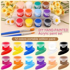 322PCS Washable Acrylic Paint for Kids Arts and Crafts, 23 Gouache Watercolor…