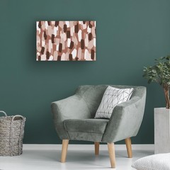 Trademark Fine Art Canvas Wall Art – Brush Strokes Pattern Square Wall