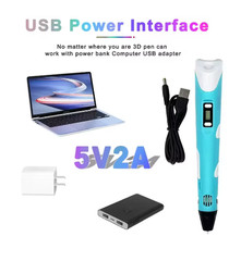 Electronic 3D Printing Pen with 9M PLA Consumables High-Temperature 3D Graffiti