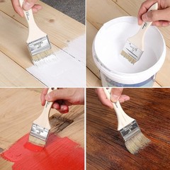 Comfortable Wooden Handle 2-Inch Chip Paint Brushes – 9-Pack Natural Bristles