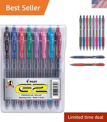 Elegant 8-Pack G2 Retractable Gel Pens – Bold, Smooth Writing in Varied Colors
