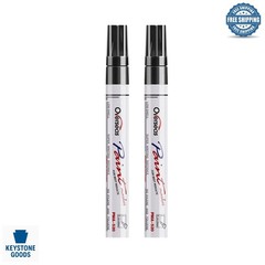 2-Pack Permanent Black Oil-Based Paint Markers – Waterproof & Quick-Dry for M…