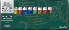 12-Piece Winton Oil Color Studio Set with Brushes – Perfect for Aspiring Artists