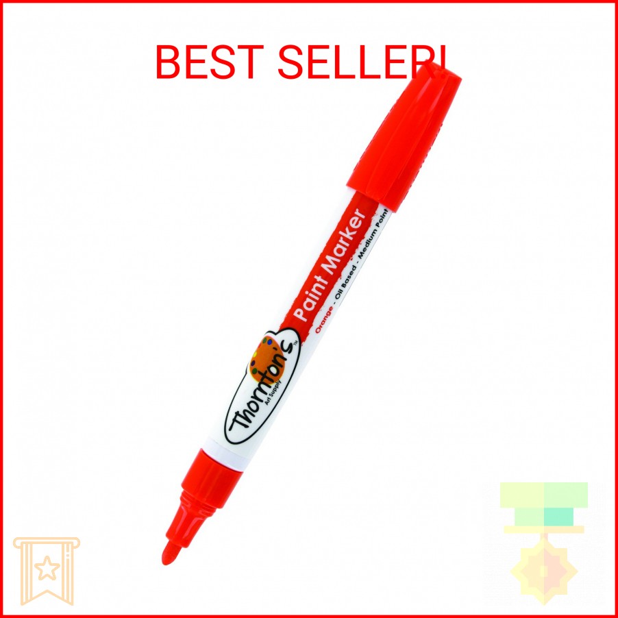 Thornton’s Art Supply Vibrant Premium Oil-Based Paint Markers Pen Medium for Cra