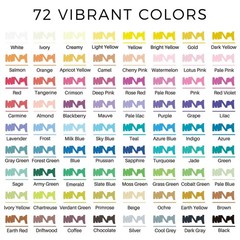 Acrylic Paint Markers 72 Colors Brush Fine Tip Stone Rock Paper Canvas Artecho