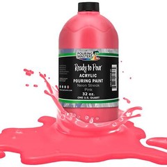 Pouring Masters Neon Streak Pink 32-Ounce (Quart) Acrylic Pouring Paint