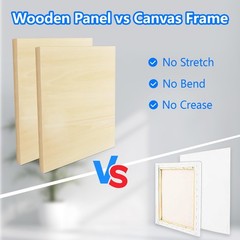Basswood Paint Pouring Panel Boards 4 Pack 8×10 inch Premium Art Panels