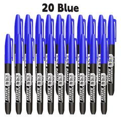 6 PCS Permanent Marker Pen Manga Drawing Markers Black Blue Red Waterproof Ink S
