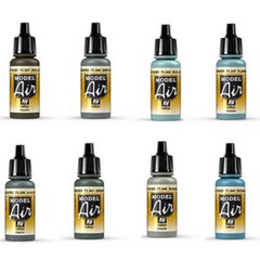 Vallejo Model Air Matt Acrylic Paint Airbrush Colors Water Based Formula 17mL