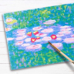 Paint by Numbers Water Lilies Kit Claude Monet Art Craft for Beginners Relaxa…