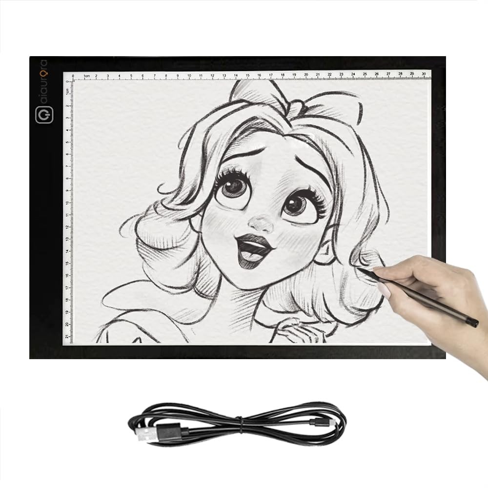 Upgraded A4 Led Light Tracing Drawing Board Ultrathin Dimming Usb Power Art Craf