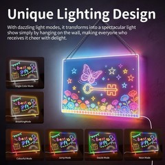 16″ Led Drawing Board for Kids with 13 Light Effects, Includes Tracing Book, …