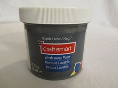Craftsmart BLACK Wash Away Paint 12 OZ. A Michaels Stores Product Made in USA