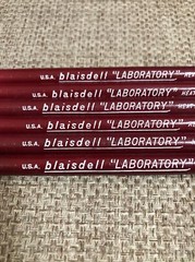 CHINA MARKERS BLAISDELL (6 Markers No Box) Laboratory Markers 365-T Red VTG
