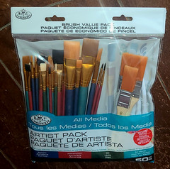 Royal & Langnickel 50pc ALL MEDIA ARTIST BRUSH VALUE PACK w/Palette Knives!