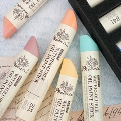 Pastel Colors Oil Paint Stick – Set of 12 Large Muted Colors, 1.25 Oz/37ml, S…