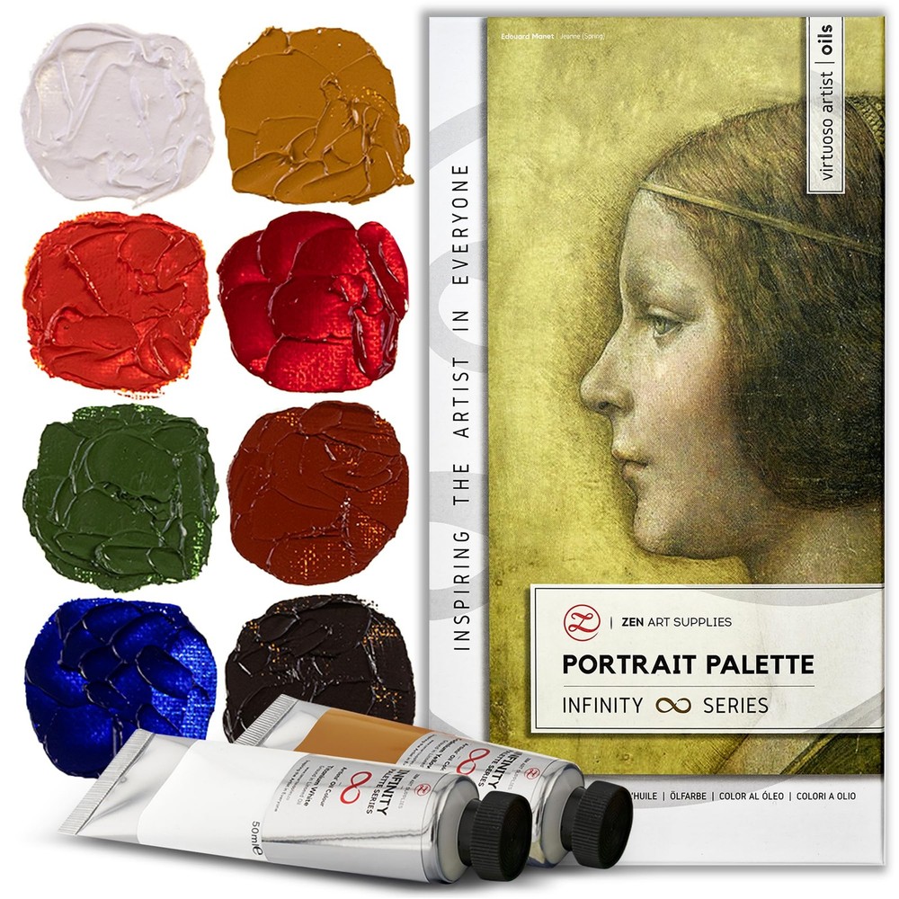 Portrait Palette by ZenART – Old Masters’ colors – Professional Oil Paint Set…