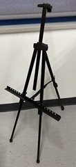 Aluminum Alloy Tripod Painting Canvas Stand Black Metal Adjustable Legs Height