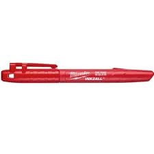 Milwaukee 48-22-3170 INKZALL Red Fine Point Markers, 1 Count (Pack of 1),