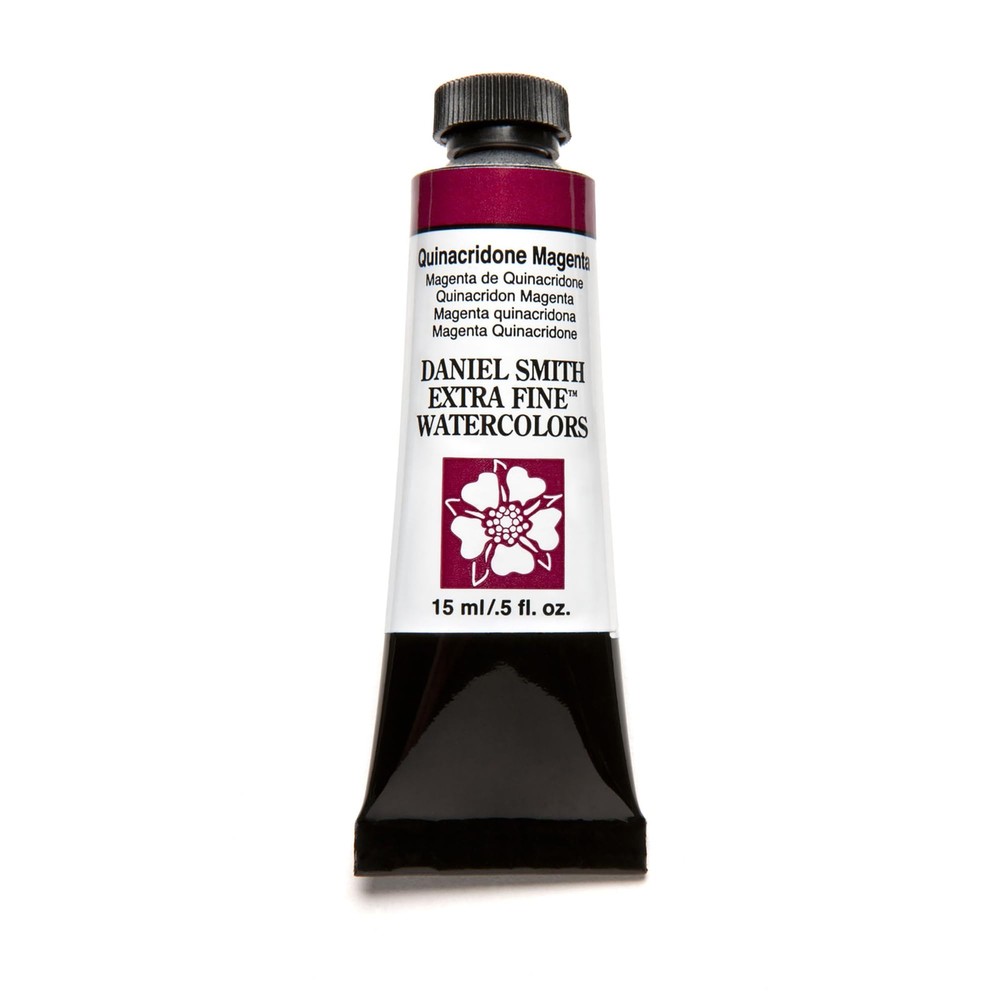 Daniel Smith Quinacridone Magenta Watercolor 0.5 Fl Oz PR 202 Extra Fine Paint