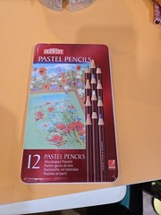 Derwent Professional Pastel Pencils 12 Tin Set of Assorted Colours. UK Made.(B)