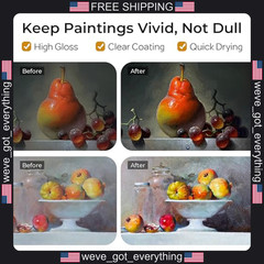 1 Pack Clear Acrylic Varnish for Art and Crafts